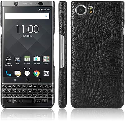 Blackberry Keyone shell, simple and light protection case in PU leather with crocodile pattern for blackberry keyone (black).. Shop with confidence at DIAYTAR NIGERIA, enjoying competitive prices and delivery within 8 days.