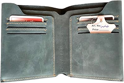 Portfolio with two -stretch Doultry for men in real leather - Vintage vertical design - full -flower leather wallet - RFID blockage, dark beige, small vertical portfolio with two -parts, GrisMarl.. Shop quality and variety at unbeatable prices on DIAYTAR Nigeria — delivery in under 8 days.