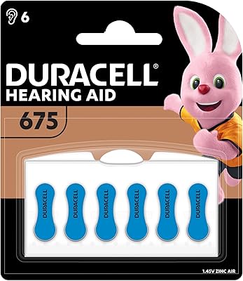 DURACELL | Zinc-air hearing batteries 1.45 V size 675 pack of 6.. Shop efficiently from anywhere with DIAYTAR NIGERIA's comprehensive platform and quick delivery options.