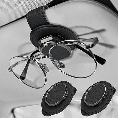 Discount Parts Direct Support for Sunglasses for Car Suns - Leather glasses suspension clip with clip for ticket card - Car visibles for car sun (black).. Skip the traffic, shop online — DIAYTAR Nigeria brings it to you.