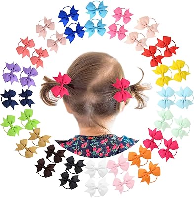 40 pieces of hair elastic bands with elastic knot for children, ponytail for baby girls and small children.. DIAYTAR NIGERIA makes quality accessible with our diverse product range and dependable delivery service.