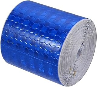 ZHUIDJO 5 cm wide 4 meters in length adhesive in honeycomb warning ribbon blue reflective (SN: 304 CEC 487 3C7 31F).. DIAYTAR NIGERIA: Your affordable gateway to thousands of products shipped nationwide within the week.
