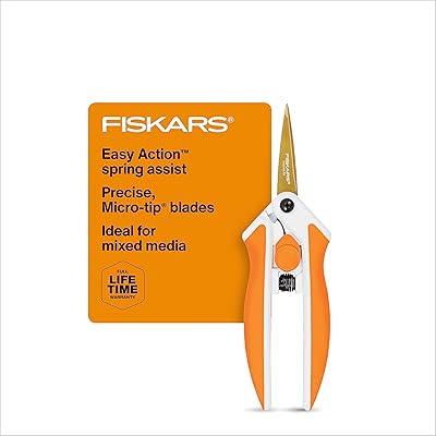 Fiskars 190520-1001 precision scissors with precision point in titanium easy to use, 6 inches, orange.. DIAYTAR NIGERIA combines the largest product selection with affordable prices and reliable delivery.