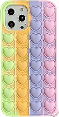 Fidget Toys phone shell, Bubble Pop protective shell - for iPhone 7, 8, 2020, 7/8 Plus, XSmall, XR (Green, Violet, Rose Love section, iPhone X).. DIAYTAR NIGERIA: Where shopping meets satisfaction with affordable prices and prompt delivery services.