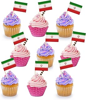 Double-sided cake decoration pixels with flag of the United Arab Emirates, Saudi Arabia, Egypt, Morocco, Pakistan, India, Lebanon, the United Kingdom, the national holiday, birthday party supplies for children (Iran).. DIAYTAR NIGERIA connects you with thousands of products at competitive prices, delivered within a week.