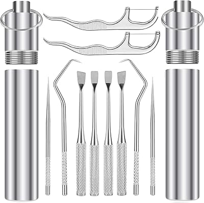 Set of 10 laptop metal toothbits, reusable keychain in stainless steel and titanium for outdoor toothpicks, picnic, voyage.. Discover a world of affordable shopping with DIAYTAR NIGERIA's vast marketplace delivered to you in days.