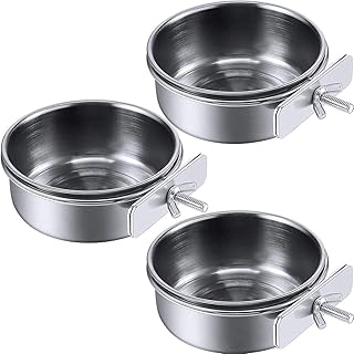 Food cups for wall stainless steel Murla for Ara Parrot.. DIAYTAR NIGERIA makes quality accessible with low prices and reliable 5-8 day nationwide delivery.