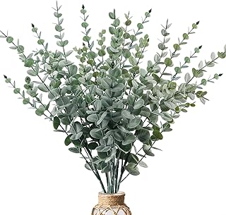 CEWOR 6 pieces 31 "High artificial eucalyptus plant branch green plants for festive vase.. Your ideal shopping companion, DIAYTAR NIGERIA offers unmatched variety with delivery within a week.