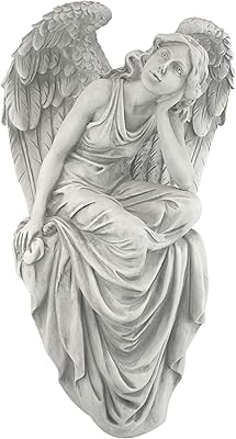 Design Tuscano Garden Statue With Angel Headquarters Grace at Rest, Large, 18 ", Polyresin, Ancient Ivory.. From essentials to electronics, DIAYTAR Nigeria ships your order in no time.