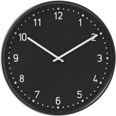 Ikea wall clock model 701.524.67, black.. E-commerce made for Nigeria — fast delivery and low prices at DIAYTAR.