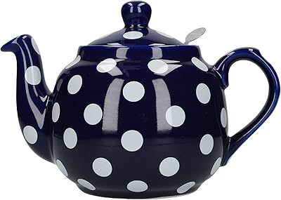 Pouting teapot with infuser London Pottery Farmhouse, ceramics, blue/white, 4 cups (1.2 l).. Shop smarter with DIAYTAR NIGERIA's diverse marketplace and budget-friendly nationwide delivery.