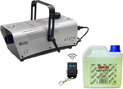 Wireless fog machine Antree (F80 -Zre), compact, powerful and easy to use with wireless remote control, for domestic and professional events, parties and stage effects, manufactured in Taiwan - Machine + 1 L of robust fog liquid.. Discover the convenience of DIAYTAR NIGERIA's vast e-commerce platform with delivery in just 5-8 days.