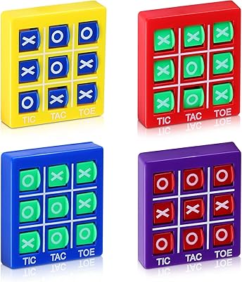 TIC TAC TAC TOE game, Classic family educational mini-game with keychain, portable relaxed board games for adults and children, feast games in class (4 pieces).. DIAYTAR NIGERIA delivers on convenience and affordability with our reliable nationwide shipping.