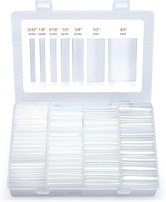 Set of transparent thermorettable sheaths Werfy from 275 pieces - Double wall tubes 3: 1 - Adhesive lined - Marine quality thermoretractable ducts.. Shop confidently with DIAYTAR NIGERIA, offering affordable prices and reliable delivery within a week.