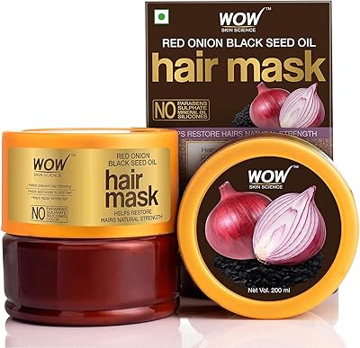 Wow hair mask with red onion and black seed oil.. Enjoy low prices, wide selections, and reliable delivery with DIAYTAR Nigeria.