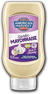 Pressable bottle from top to bottom American Harvest for garlic mayonnaise, 315 ml.. DIAYTAR NIGERIA: Where quality meets accessibility with affordable prices and prompt shipping.