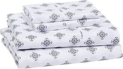 Ultra -soft light microfiber bed set and Easy Amazonbasics maintenance with 14 -inch depth pockets - Queen Size, Medallion and Gray Blue.. Experience the future of shopping with DIAYTAR NIGERIA's extensive selection delivered in just 5-8 days.