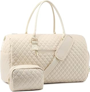 Women's travel bags, weekend travel bag, night bag with shoe pocket and toiletry bag, Mother Hospital bags for work and childbirth, beige, beige.. DIAYTAR NIGERIA: Connecting Nigerians with their needs through our affordable and diverse marketplace.