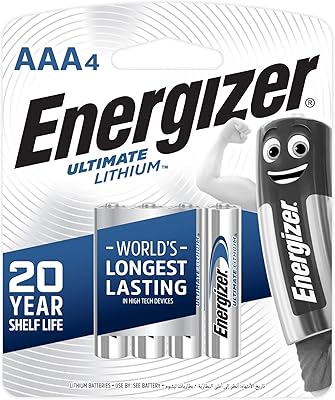 Ensemble de 4 piles energizer ultimate lithium 1,5 v aa, l92bp4.. DIAYTAR NIGERIA: Empowering Nigerians with access to affordable products delivered within 8 days.