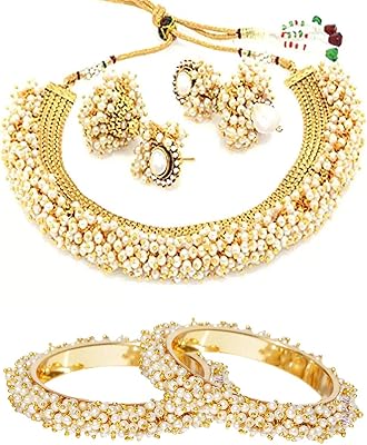 Traditional jewelry with the latest modern creations from Yubella, a set of gold plated jewelry and pearls for women (gold color).. Say goodbye to limited options and long shipping times. DIAYTAR Nigeria delivers variety, quality, and affordability straight to your door.