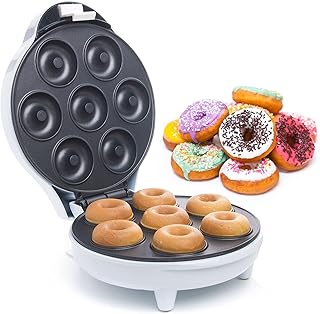 Mini Tipping Day donut machine with 7 holes, double-sided non-stick heating machine for breakfast, snacks and desserts, easy to clean, white.. Affordable convenience is here — shop DIAYTAR Nigeria today.