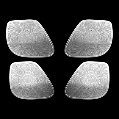 Decorative lid of interior speaker Joyfeel Kia Stinger, compatible with Kia Stinger 2018-2022 (aluminum alloy and chrome style).. Your complete shopping solution, DIAYTAR NIGERIA offers extensive variety with budget-friendly delivery.
