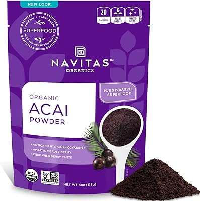 Açai powder navitas organics, 4 oz bags - organic, GMO -free, lyophilized, gluten -free.. The best online shopping experience in Nigeria — DIAYTAR delivers it all.
