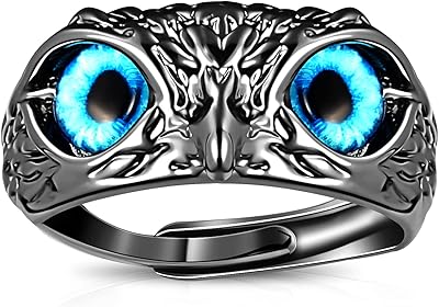 Retro adjustable owl look ring, open owl -shaped ring for women, girls and men, finger jewelry, one size, metal, alloy.. DIAYTAR NIGERIA delivers value, variety, and convenience with our nationwide 5-8 day shipping.