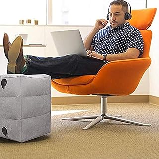Joy Evic chair cushions - inflatable footrest with adjustable height, for cars, trains, nap at the office, plane, average gray.. DIAYTAR NIGERIA: Connecting Nigerians with their needs through our affordable and diverse marketplace.