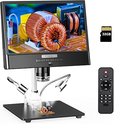 LCD EDM12 10 inch LCD microscope Sweat Microscope 50x-1300x with support.. Experience budget-friendly shopping at DIAYTAR NIGERIA, Nigeria's premier online marketplace with quick delivery.