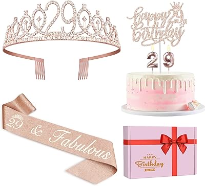 Decorations for 29th anniversary for women, including a birthday scarf, a tiara for women, 29 candles and cake decorations, gifts for 29th birthday for a happy 29th birthday, party supplies.. Shop smarter with Nigeria's premier e-commerce platform, featuring affordable products delivered nationwide.