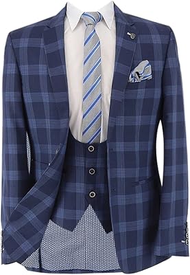 Elegant wedding costume set 3 pieces for dark blue men.. Shop like never before with DIAYTAR NIGERIA's comprehensive marketplace and budget-friendly shipping.