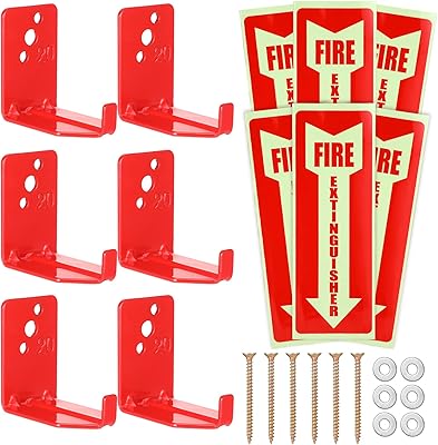 Set of 12 stickers stickers for fire extinguishers, 6 wall hooks for fire extinguishers and 6 safety stickers shining in darkness for all types of fire extinguishers.. Nigeria's fastest-growing e-commerce site offers unbeatable prices and delivery within 8 days.
