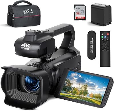 64MP 4K video camera with 18x Digital Zoom Microphone Youtube Camera with 4 "touch screen and remote control.. Shop confidently on DIAYTAR Nigeria — everything you need, delivered quickly.
