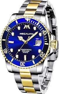 Waterproof analog watch for Modern Quartz Movement Luminous steel bracelet.. Experience the DIAYTAR difference with our vast product selection and delivery within 5-8 days.