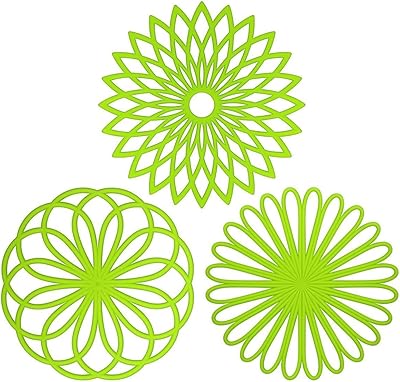 Set of flexible, sustainable and non-slip Evox versatile silicone stresses, 3 parts (7.87 inches in diameter, green).. Shop confidently with DIAYTAR NIGERIA, offering affordable prices and reliable delivery within a week.