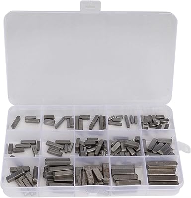 Feathered key with round ends of 140 pieces, assortment of parallel keys for drive shaft.. Shop like never before with DIAYTAR NIGERIA's comprehensive marketplace and budget-friendly shipping.