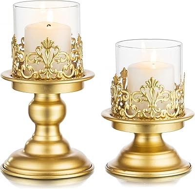 Sziqiqi golden candle holder for central table - decorative ancient metal candlestick for plug -in -calf, wedding, living room, interior decoration.. DIAYTAR NIGERIA connects you with what you need at prices you'll love, delivered within 8 days.