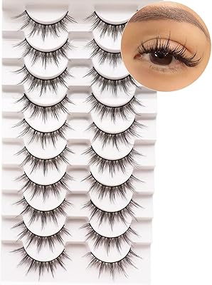 False eyelashes soft mango with natural appearance lusha false mink 10 pairs of false Asian eyelashes resemble individual clusters | 6D75.. Your one-click solution to affordable shopping, DIAYTAR NIGERIA delivers quality products nationwide.