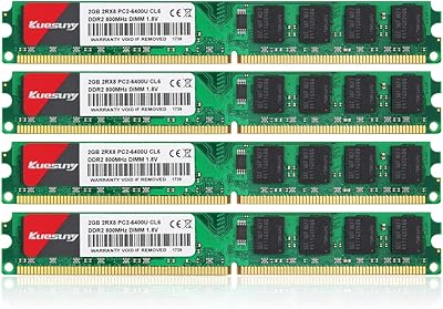 Memory Quise Ram DDR2 800 Udimm 8 GB (2GBX4) PC2-6400/PC2-6400U 1.8 V CL6 240 Pins Non-Supported With Cache.. DIAYTAR NIGERIA: Where shopping dreams become reality with budget-friendly prices and prompt delivery.