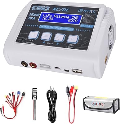 HTRC LIPO 150W 10A 1-6S AC-DC C150 battery balance charger for intelligent.. From phone accessories to home decor — DIAYTAR Nigeria ships it fast.