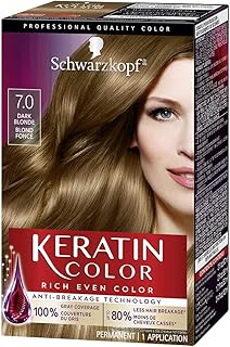 Schwarzkopf Keratin color permanent cream, 7.0 dark blonde.. Shop local, shop fast — DIAYTAR Nigeria delivers across the country.