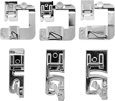 Set of sewing tools with rolled edges and rolled edges for brother's sewing machines with low rod. Distinctive foot-standing with wide edges.. Experience the joy of discovery with DIAYTAR NIGERIA's vast catalog and nationwide affordable delivery.