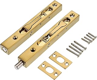 Alykdon French door bolts hidden in stainless steel with hardware, metal locking bolts for 2 -room double composite wooden doors, gold color.. No stress, just speed — DIAYTAR Nigeria ships in days.