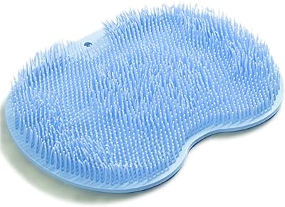 Beauty blue feet cleaning carpet, non -slip feet masseur with suction cups, bathroom cleaner.. Your complete retail destination, DIAYTAR NIGERIA combines extensive variety with prompt delivery.