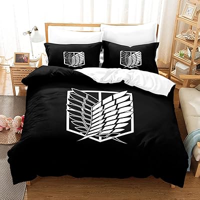 Anime bed set, 3 soft microfiber rooms, anime manga bed set for 2 full -size duvet sets + 2 pillowcases for the decoration of the bedroom.. Nigeria shops with DIAYTAR — wide selection, fast shipping, and great value.