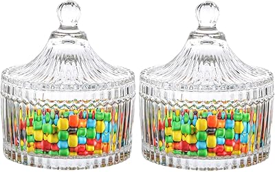 Comsafe glass candy jars with cover, batch of 2, 10 cm.. Explore limitless products on DIAYTAR Nigeria — at the lowest prices.