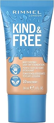 Rimmel Kind & Free Hydrating Tint and Founder - with Vitamins E and B5 Vegans and without cruelty to animals, 30 ml - Ivory Rose 10, (1 pack).. Experience the joy of discovery with DIAYTAR NIGERIA's vast catalog and nationwide affordable delivery.