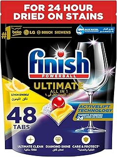 Finish PowerBall Ultimate Tables Cleans for Tout-in-1 Diamond Sparkle dishwasher, Lemon Sparkle, 48 tablets.. Experience the joy of discovery with DIAYTAR NIGERIA's vast catalog and nationwide affordable delivery.