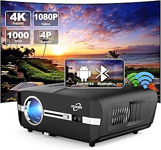 LED 1000 LED Projector Ansi Intelligent day light 4K LCD Android.. Shop electronics, clothes, and everything in between on DIAYTAR Nigeria.
